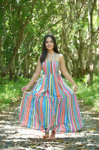 Penelope Dress in Candy Stripes