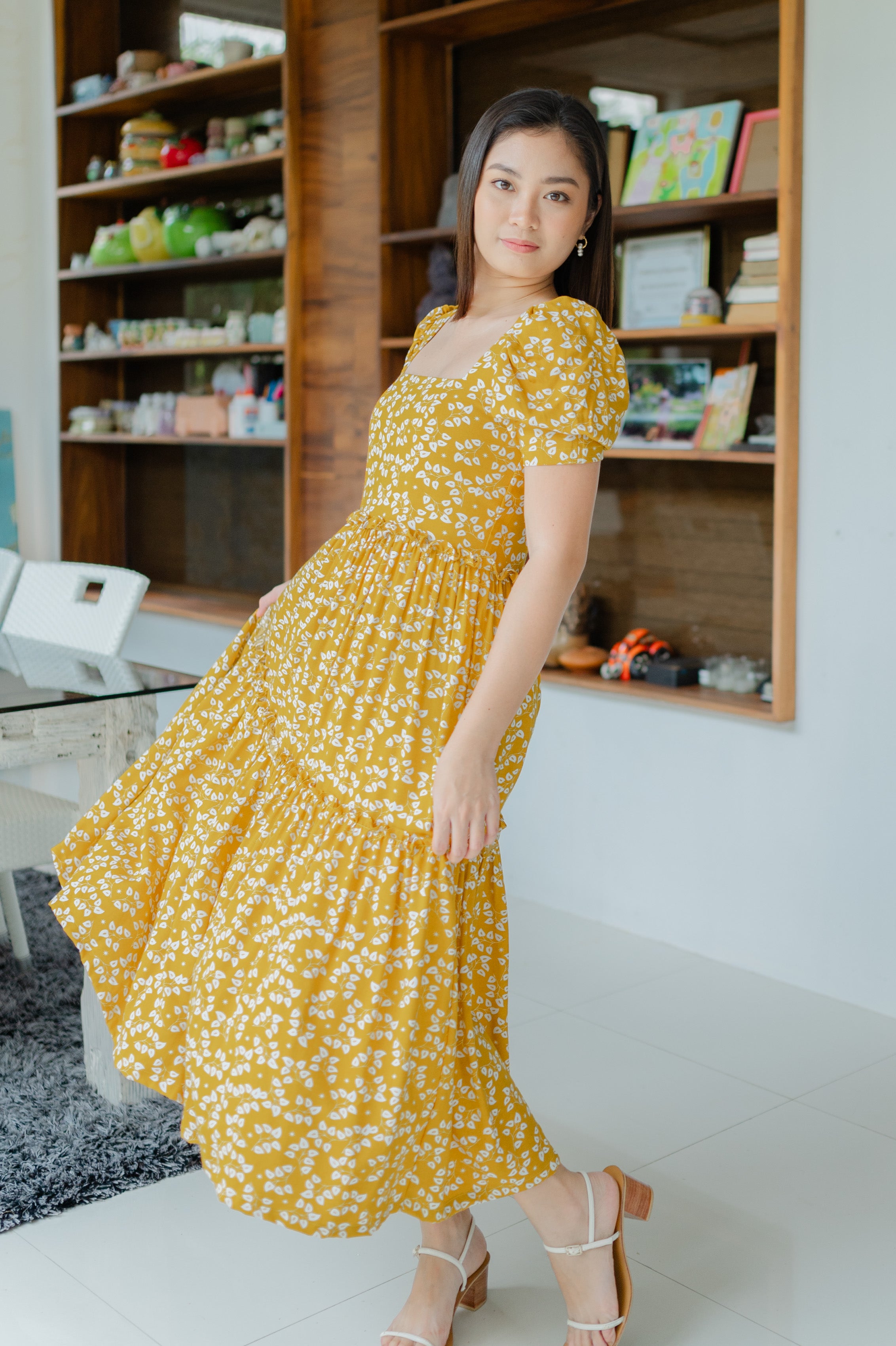 Sue Dress in Mustard