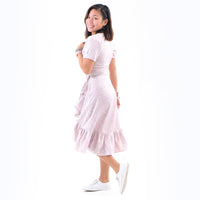 Winona Wrap Dress - Pale Pink