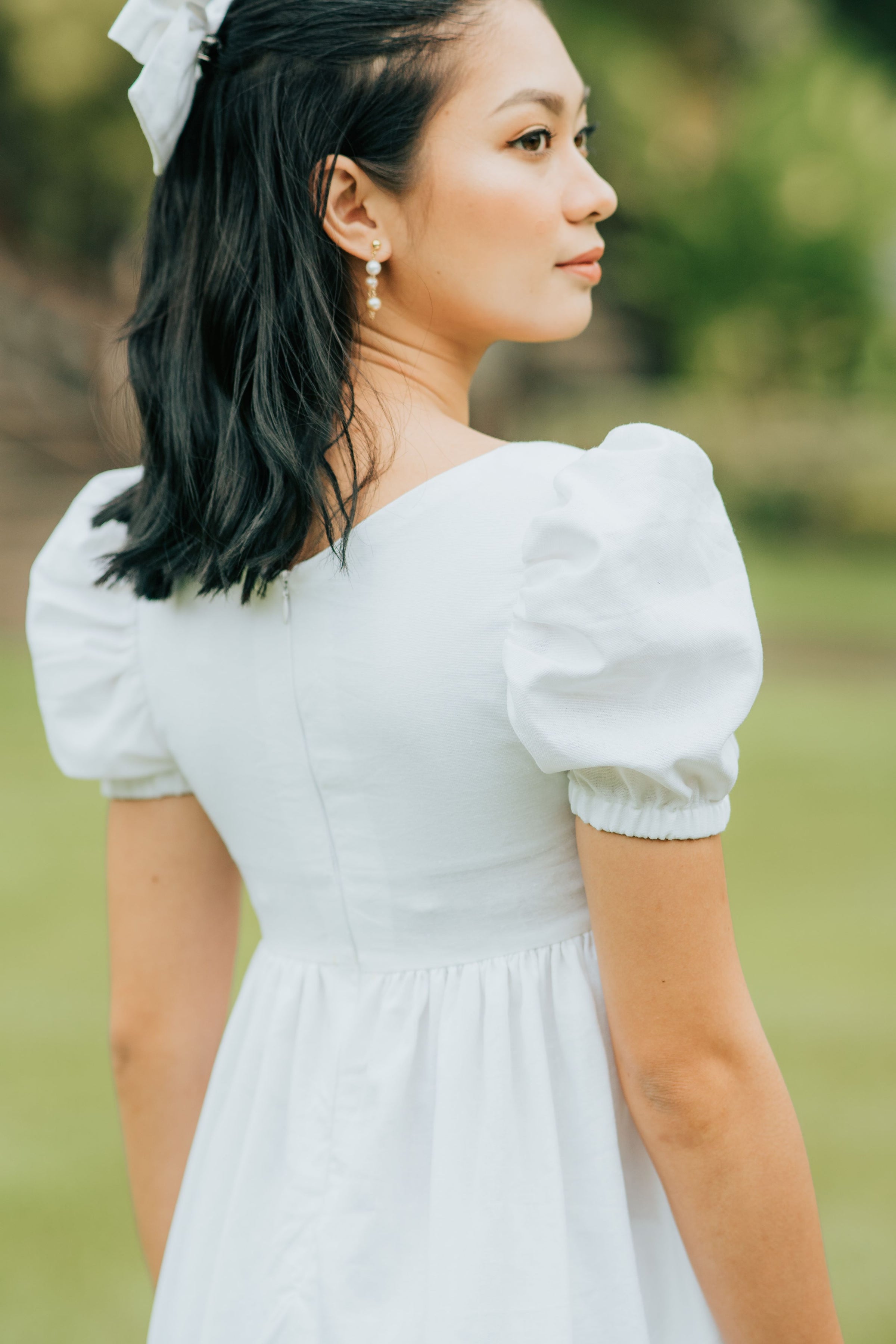 Kaylie Doll Dress in White