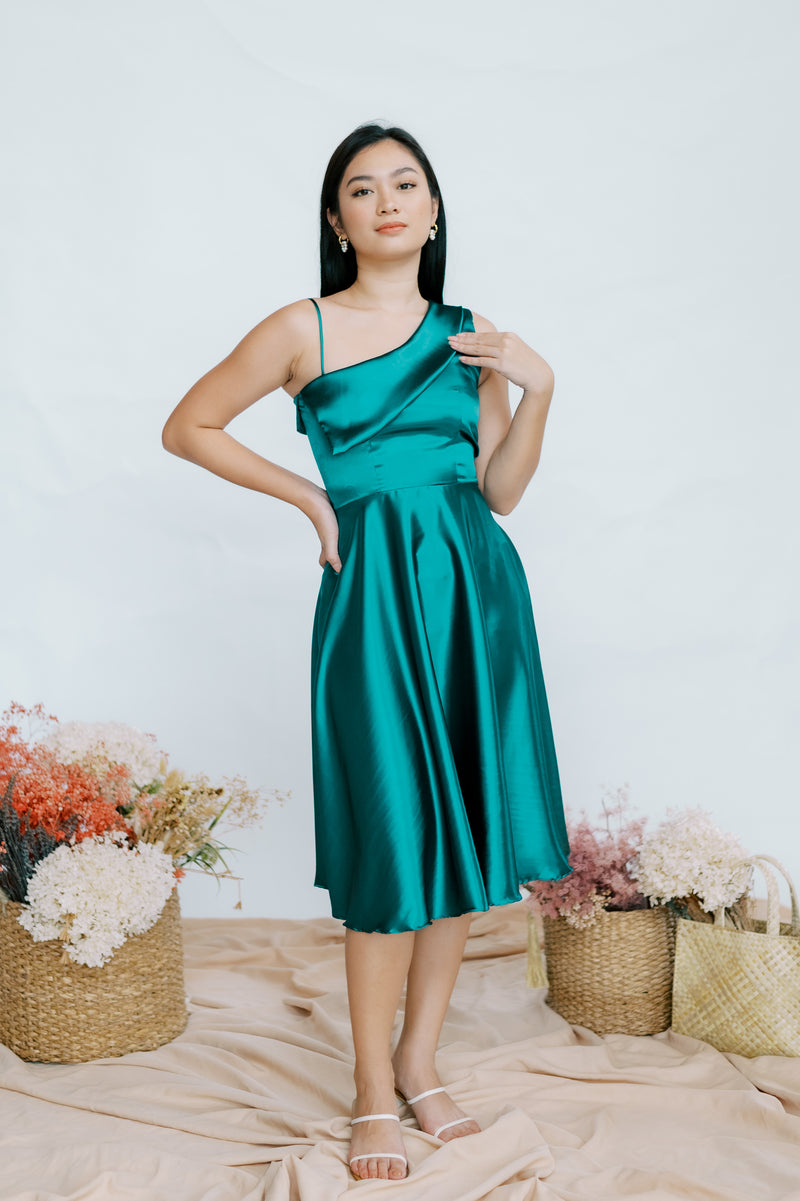 Felicity Dress in Emerald Green