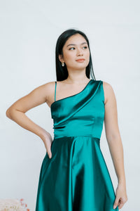 Felicity Dress in Emerald Green