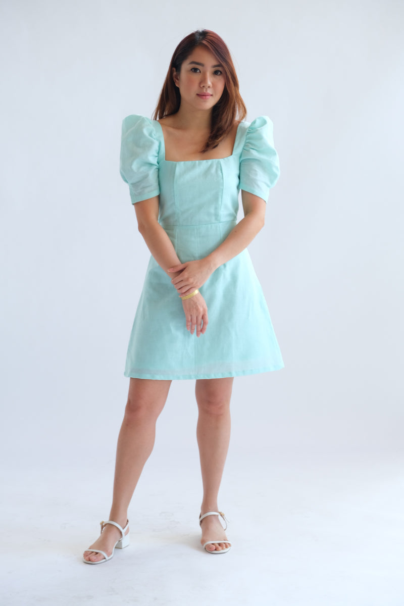 Aubrey Dress in Mint Magic