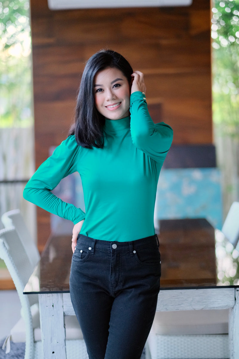 Melody Top in Emerald Green
