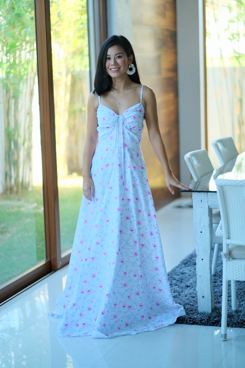 Alexa Dress in Floral White