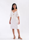 Susannah Linen Dress - White