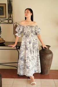 Chantilly Maxi Dress in Silvermist