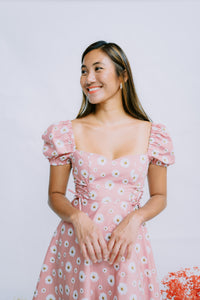 Anastasia Mini Dress in Floral Blush